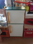 Colourful Wooden Kitchen Fridge