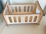 Wooden Doll Bed