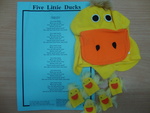 Five Little Ducks, Hand Puppets