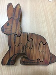 Wooden Rabbit Puzzle