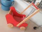 Wooden Doll Pram