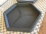 Grey hex table 