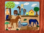 Horse Felt Set