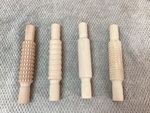 Wooden play Dough rollers 
