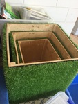 3 grass cubes 