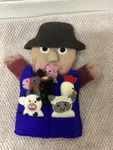 Felt Old McDonald puppet 