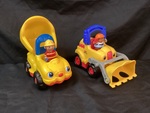 Little People Bulldozer and tip truck