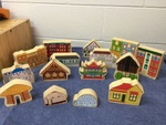 Wooden town set