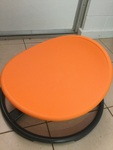 Plastic spin seat