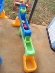 Water play table tunnel