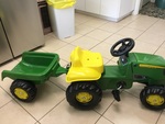 John Deere tractor with trailer 