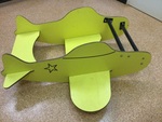 Wooden aeroplane rocker