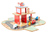 Wooden Fire Station Playset