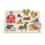 Farm Animals Peg Puzzle- 9pcs
