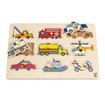 Emergency Vehicles Peg Puzzle 