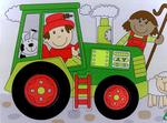 P100038: Tractor Push Out Puzzle- 6pcs