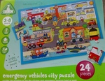 Emergency Vehicles City Puzzle- 24pcs