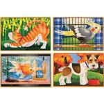 Wooden Jigsaw (Pets)- 4 sets