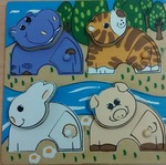 P100090: Animals Body Parts Puzzle- 8pcs