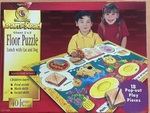Floor Puzzle: Lunch with Cat and Dog - 40 pcs