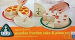 Wooden Fraction Cake & Pizza Set
