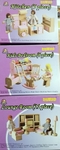 Dollhouse Furniture Bedroom, Lounge & Kitchen - 31 pcs