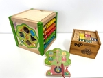 Wooden Building Blocks & Play Set