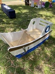 WOODEN ROCKING BOAT