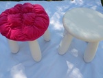 PARTY 4xStools & pink covers