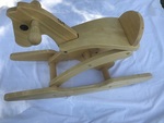 WOODEN ROCKING HORSE