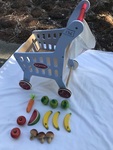 SHOPPING TROLLEY WITH FRUIT & VEGETABLES