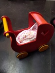 DOLL PRAM, DOLL AND ACCESSORIES