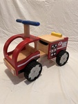 Wooden Fire Truck Ride-on