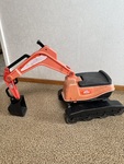 Orange Ride On Digger