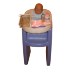 HIGH CHAIR AND DOLL