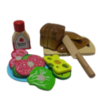WOODEN CUT APART SANDWICH SET