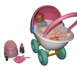 PRAM & DOLL SET