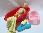 BATHING DOLL, BATH & ACCESSORIES