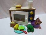 WOODEN MICROWAVE PLAY SET
