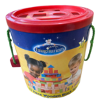 75 Piece Wooden Block set with shape sorter lid