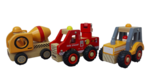 Wooden construction vehicles 