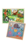  Jungle and ocean animal puzzles