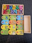 Numbers puzzle and block numbers