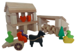 Wooden Farm Playset
