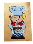 Pastry Chef wooden puzzle 
