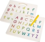Magnetic double sided alphabet tracing pad