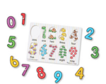 Lift & See Numbers Peg Puzzle