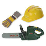 Chainsaw helmet and gloves