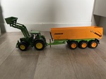 465: John Deer FEL Tractor and Silage Wagon