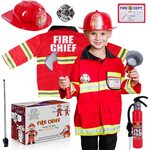 Red Fire Fighter costume